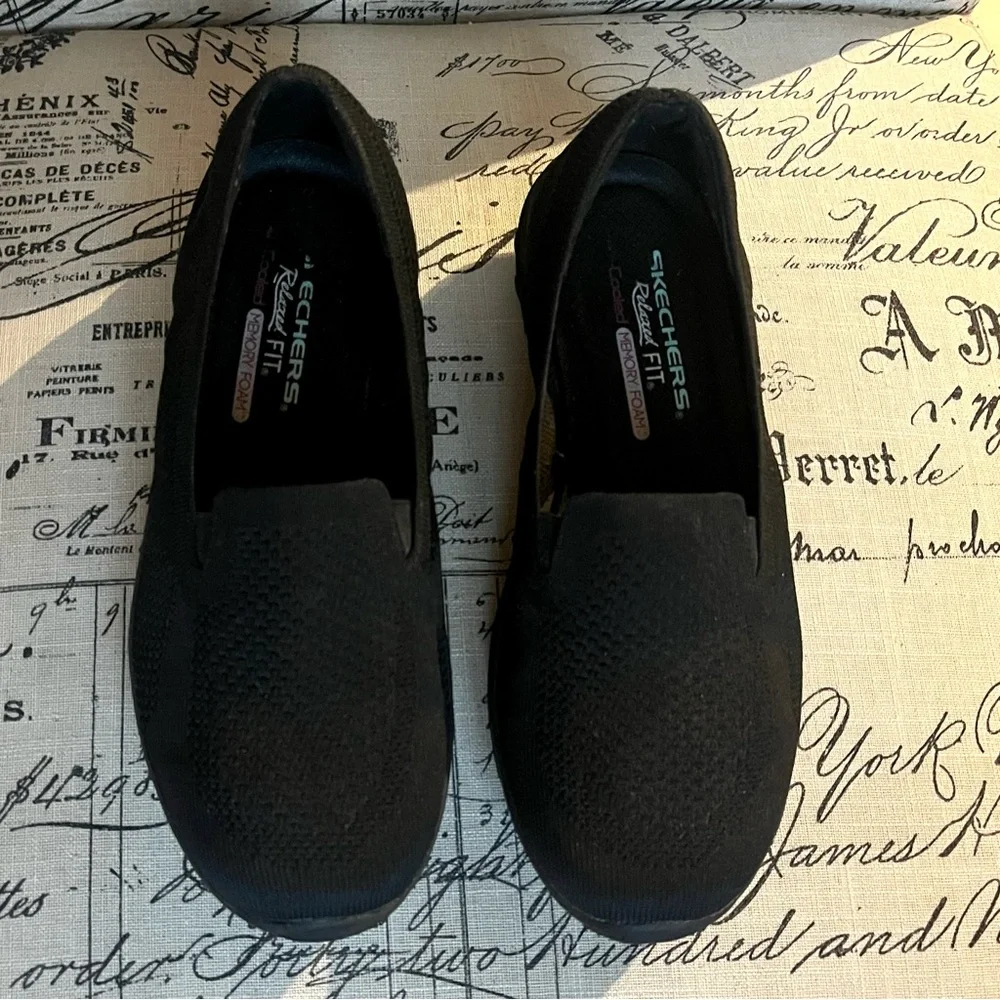 Skechers Reggae Fest 2.0 Relaxed Fit Memory Foam Shoes Size 8 Black SN 49679S - Picture 6 of 11